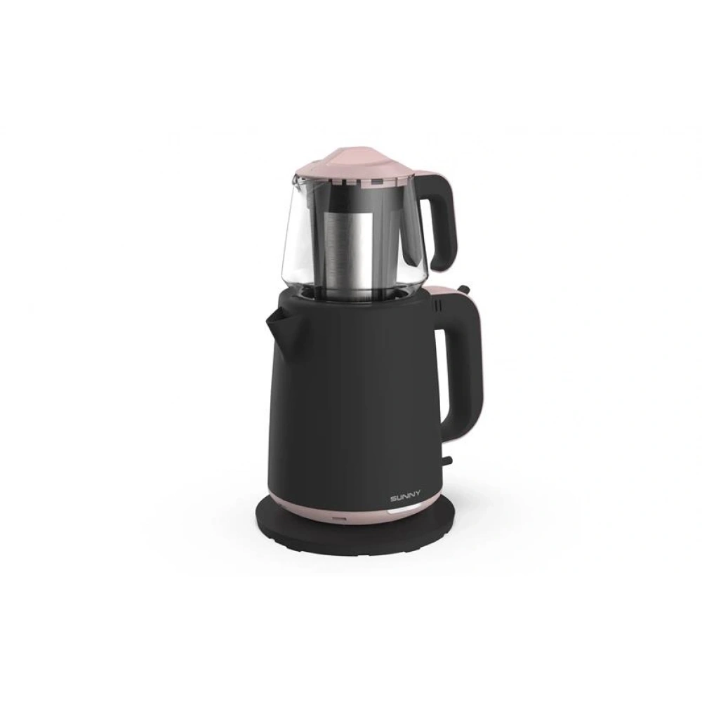 Sunny Pasha Çaycı Siyah/Rose Gold 2200W