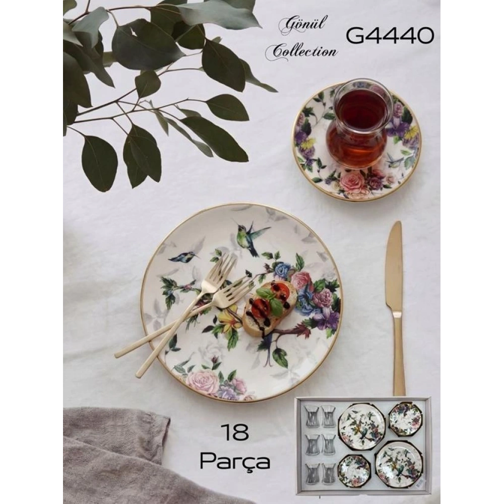 Gnl Flore Çay-Pasta Seti