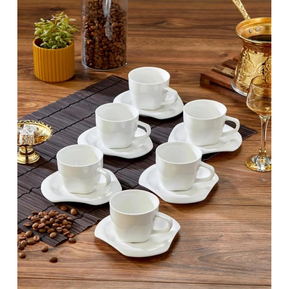 Cok Porselen 6lı Kahve Fincan Seti