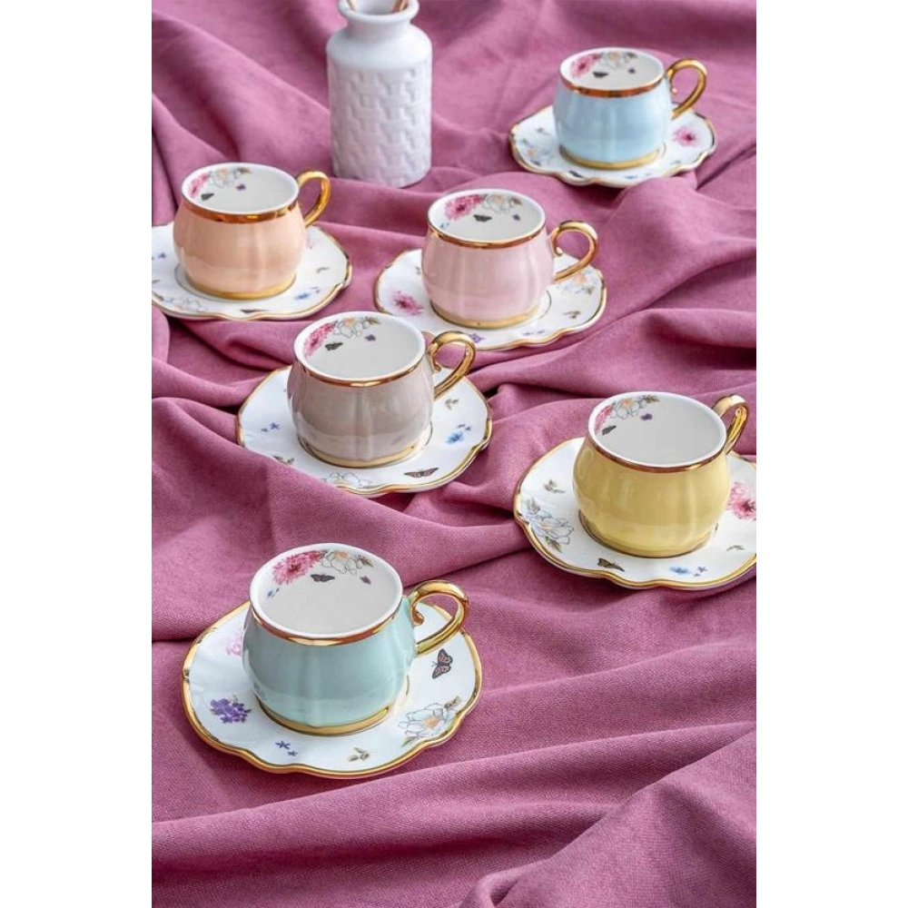 Acar Porselen 6lı Kahve Seti