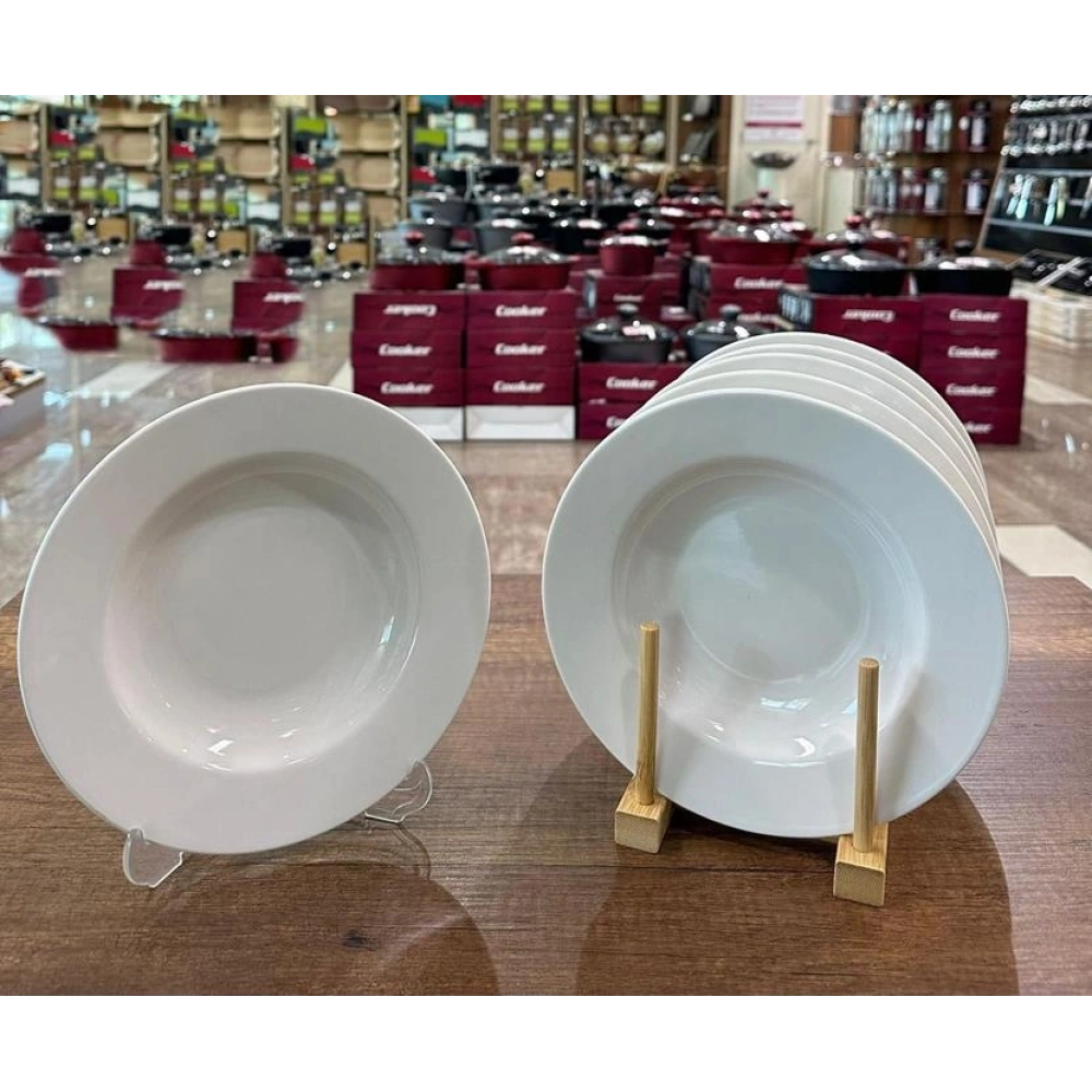 Cok Porselen 20cm 6lı Yemek Tabağı