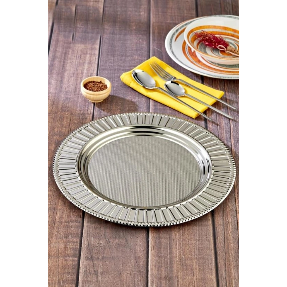 Cok Gümüş Renk Metal Supla 33cm