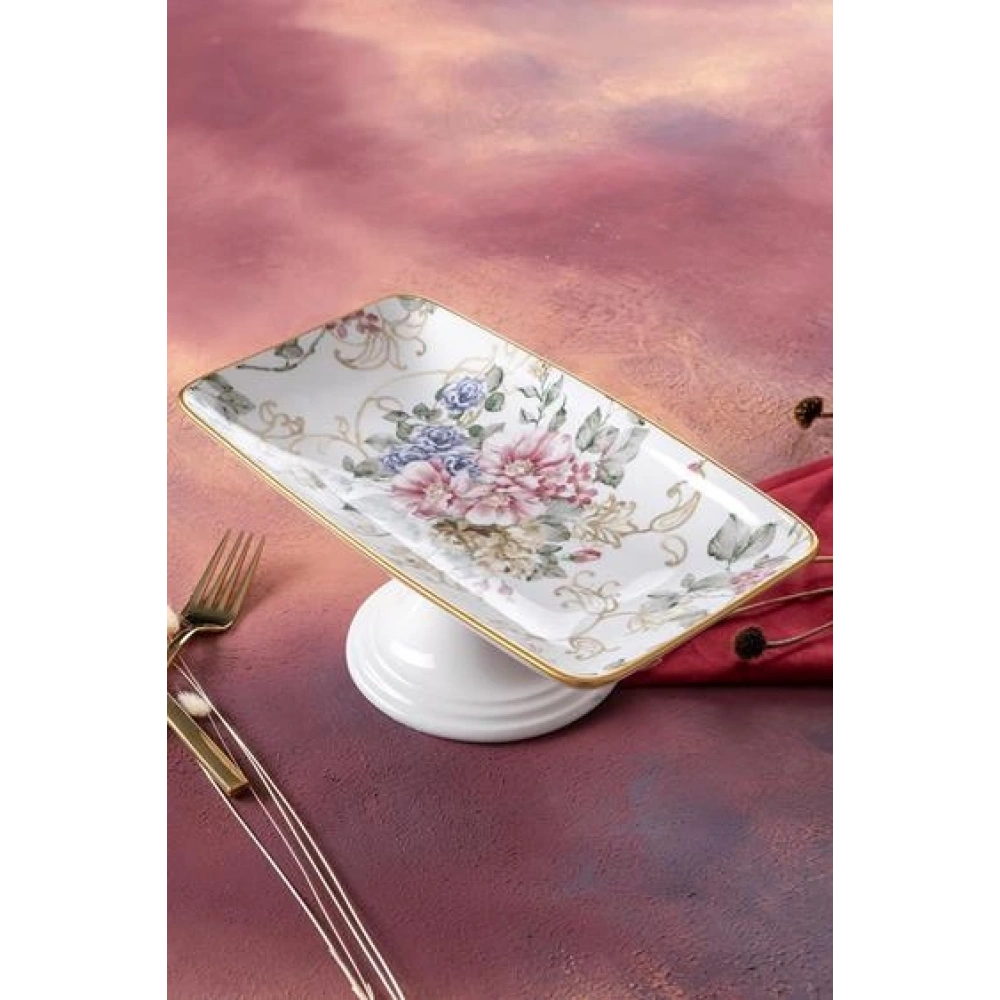 Acar Rosa Ayaklı Çikolata Tabağı