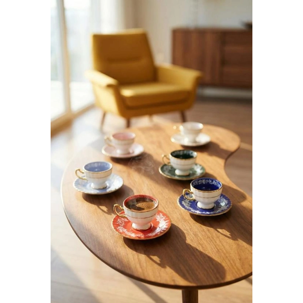 Acar Porselen 6lı Kahve Set