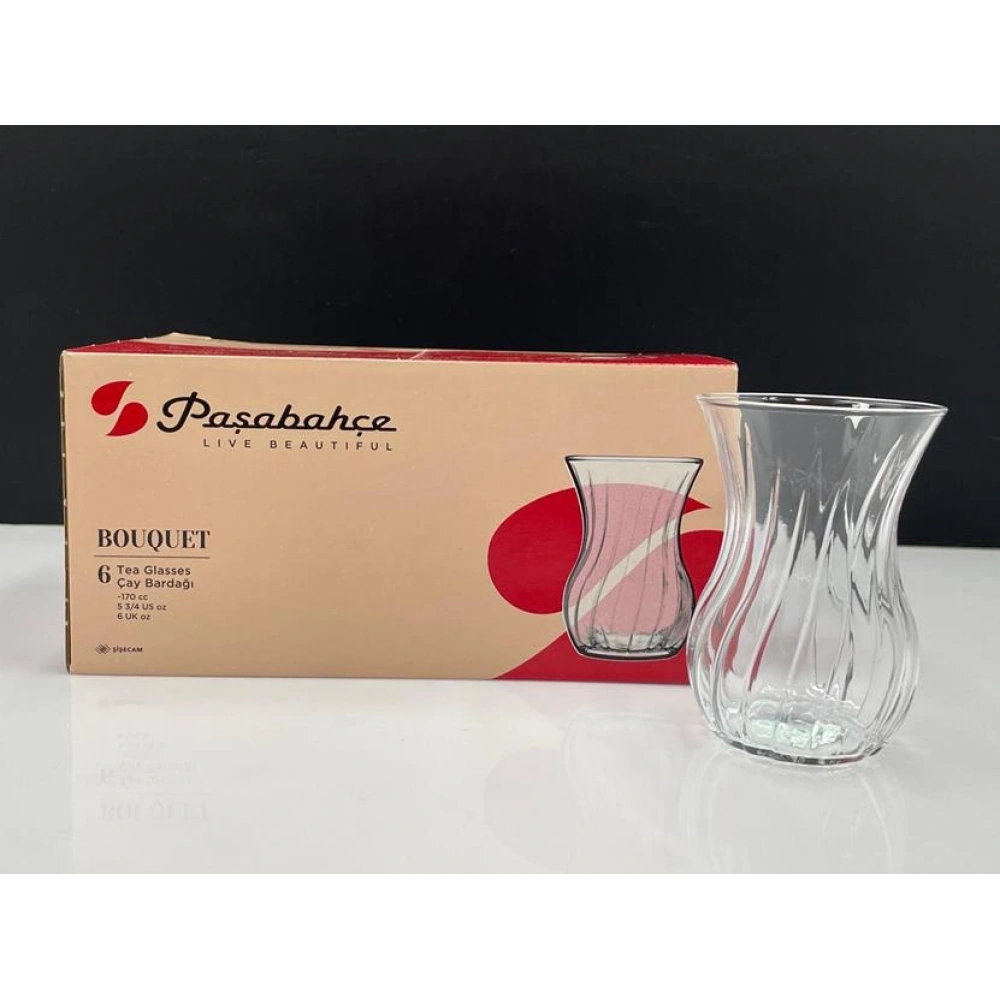 4233800-6X4-Bauquet Çay Bardağı 170cc