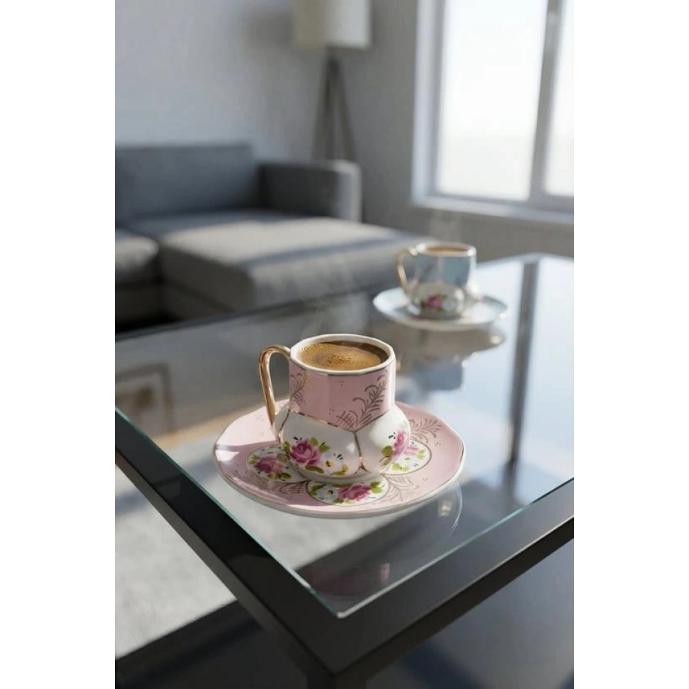 Acar Porselen 6lı Kahve Seti