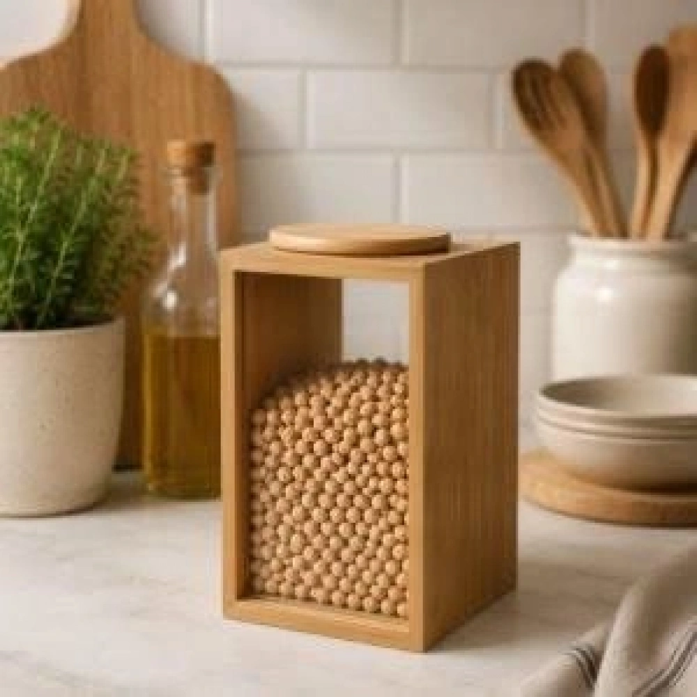 Bls Bambu Erzak Kabı 12x12x18cm
