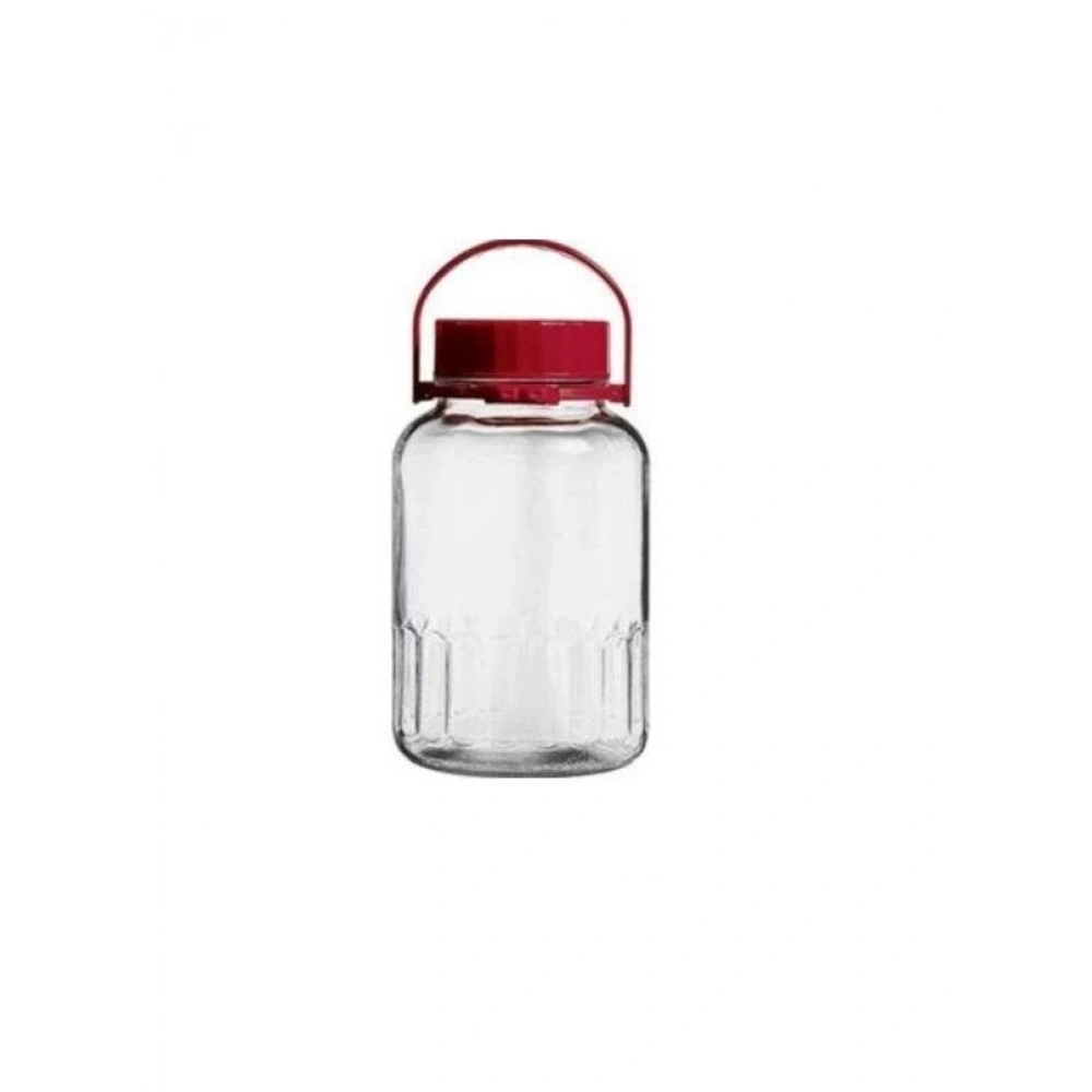 80007-1X6-Kırmızı Kapak 5lt Kavanoz