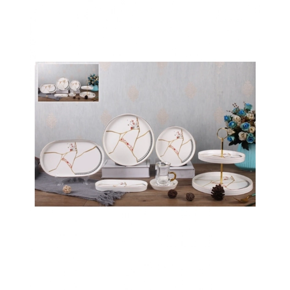 Acar Porselen 25Prç.Yemek Seti