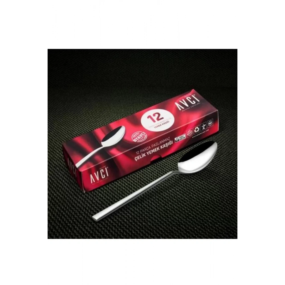 Avcı Star 12li Yemek Kaşık 3mm