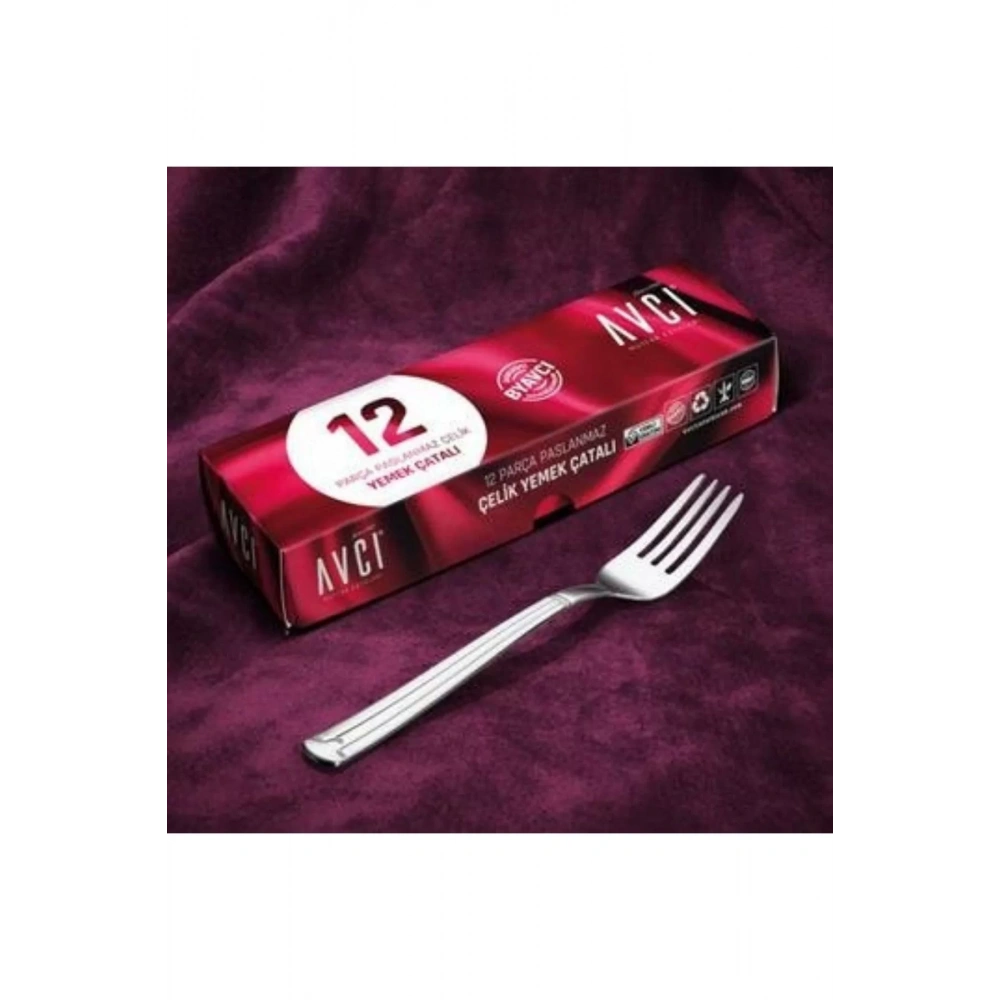 Avcı Yakamoz 12li Yemek Çatal