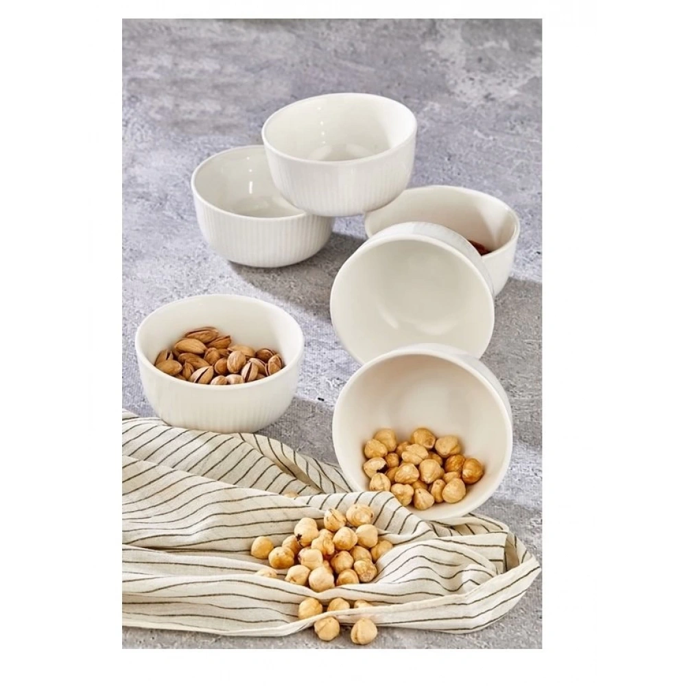 Cok Porselen Çizgili 10cm Kase