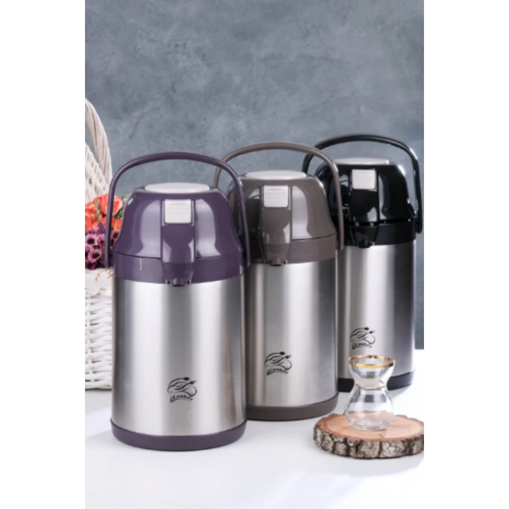 Cok Termos 2.5lt Pompalı Çelik