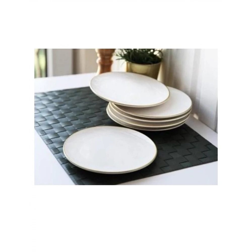 Gnl Beyaz Gold 6lı Pasta Tabağı Seramik