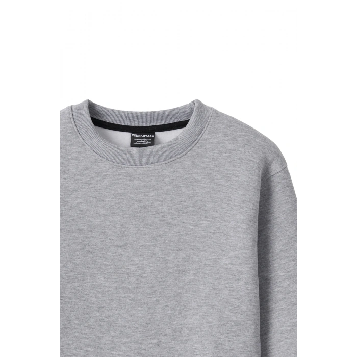 Ronna  Kadın Türk - Alman Üniversitesi Serisi Model 5 Baskılı Oversize Bisiklet Yaka Crop Sweatshirt  - TDB050105