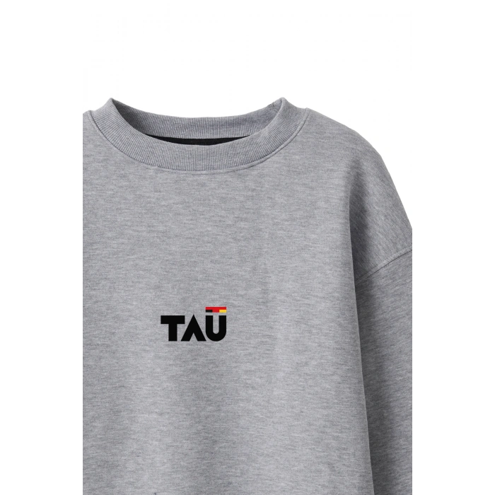 Ronna  Unisex Türk - Alman Üniversitesi Serisi Model 12 Baskılı Oversize Bisiklet Yaka Sweatshirt - TDB040112