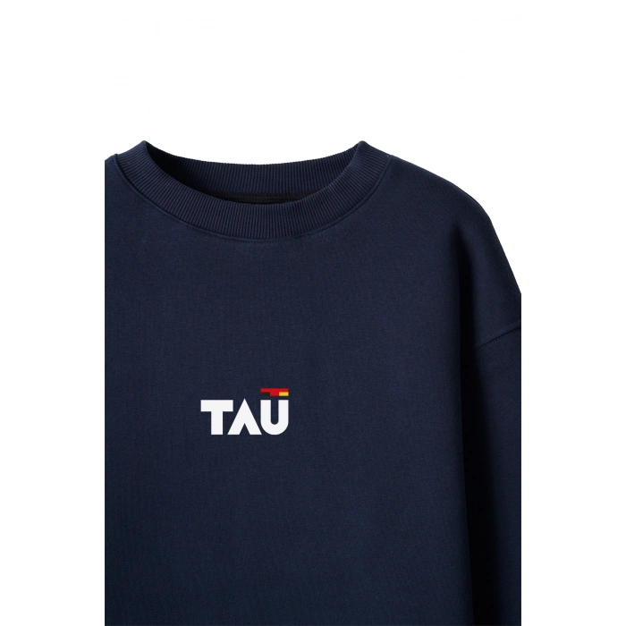 Ronna  Unisex Türk - Alman Üniversitesi Serisi Model 12 Baskılı Oversize Bisiklet Yaka Sweatshirt - TDB040112