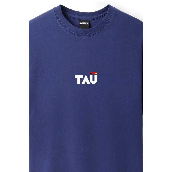 Ronna  Unisex Türk - Alman Üniversitesi Serisi Model 12 Baskılı Oversize Bisiklet Yaka Tshirt  - TDB010112