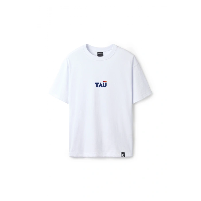 Ronna  Unisex Türk - Alman Üniversitesi Serisi Model 12 Baskılı Oversize Bisiklet Yaka Tshirt  - TDB010112