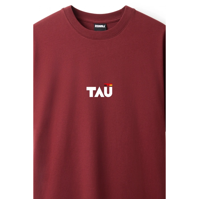 Ronna  Unisex Türk - Alman Üniversitesi Serisi Model 12 Baskılı Oversize Bisiklet Yaka Tshirt  - TDB010112