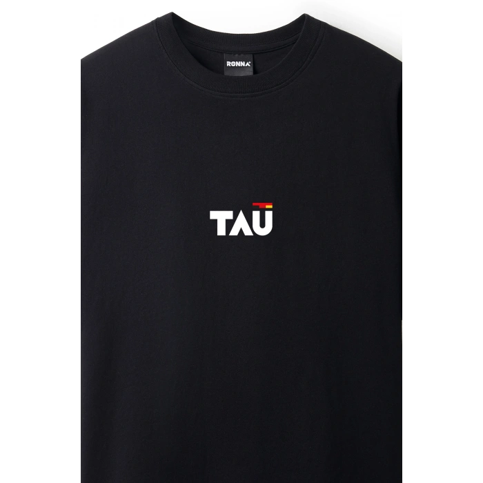 Ronna  Unisex Türk - Alman Üniversitesi Serisi Model 12 Baskılı Oversize Bisiklet Yaka Tshirt  - TDB010112