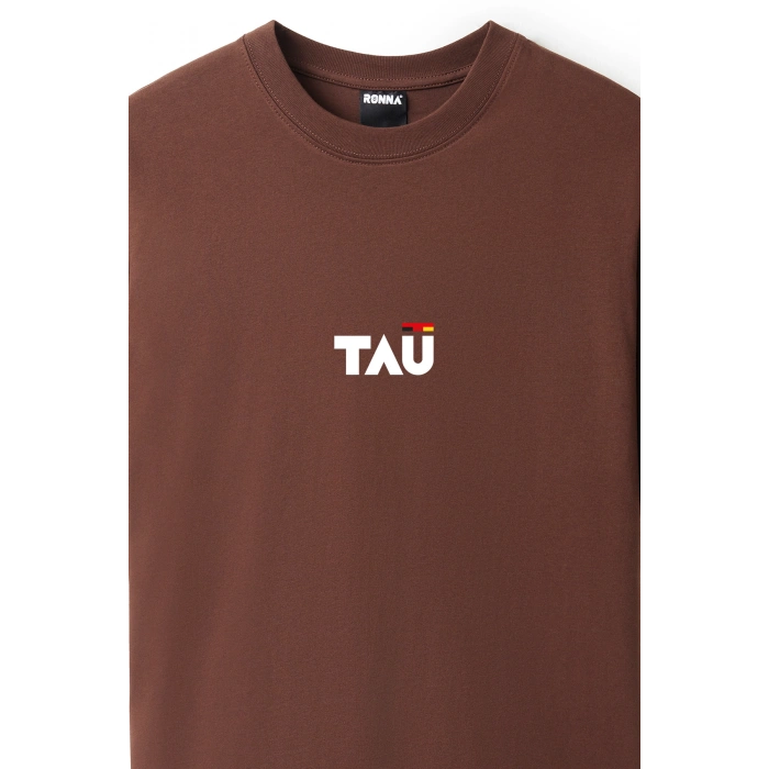 Ronna  Unisex Türk - Alman Üniversitesi Serisi Model 12 Baskılı Oversize Bisiklet Yaka Tshirt  - TDB010112