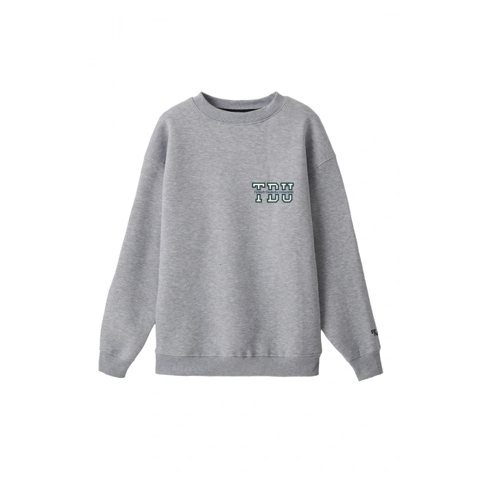 Ronna  Unisex Türk - Alman Üniversitesi Serisi Model 2 Baskılı Oversize Bisiklet Yaka Sweatshirt - TDB040102