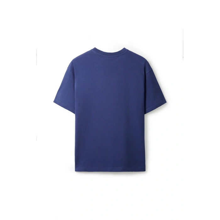 Ronna  Unisex Türk - Alman Üniversitesi Serisi Model 2 Baskılı Oversize Bisiklet Yaka Tshirt  - TDB010102