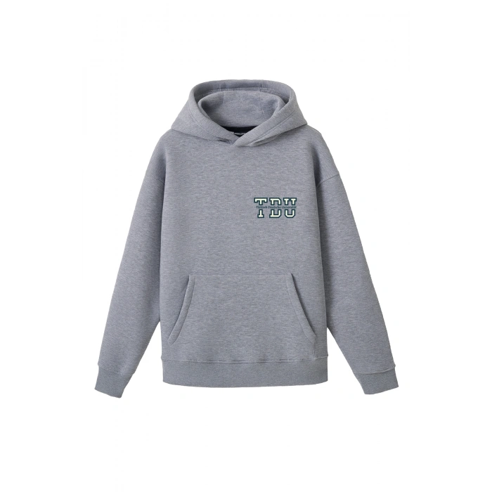 Ronna  Unisex Türk - Alman Üniversitesi Serisi Model 2 Baskılı Oversize Kapüşonlu Hoodie - TDB030102