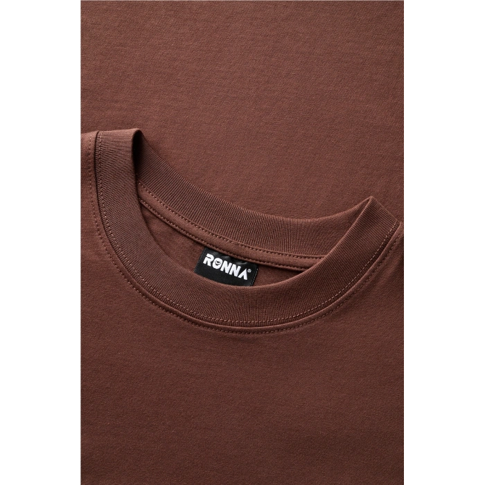 Ronna  Unisex Türk - Alman Üniversitesi Serisi Model 3 Baskılı Oversize Bisiklet Yaka Tshirt  - TDB010103
