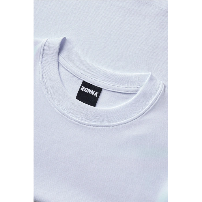 Ronna  Unisex Türk - Alman Üniversitesi Serisi Model 4 Baskılı Oversize Bisiklet Yaka Tshirt  - TDB010104