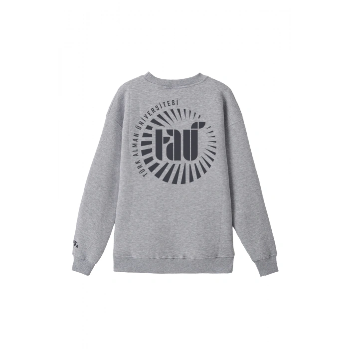 Ronna  Unisex Türk - Alman Üniversitesi Serisi Model 5 Baskılı Oversize Bisiklet Yaka Sweatshirt - TDB040105