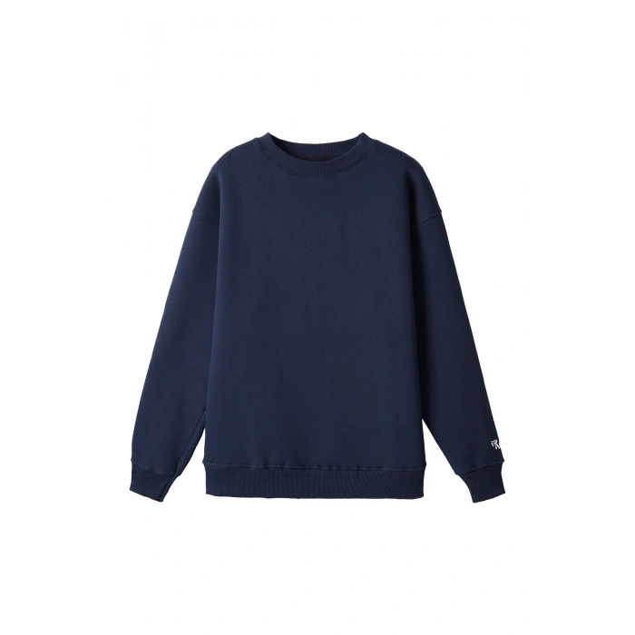 Ronna  Unisex Türk - Alman Üniversitesi Serisi Model 5 Baskılı Oversize Bisiklet Yaka Sweatshirt - TDB040105