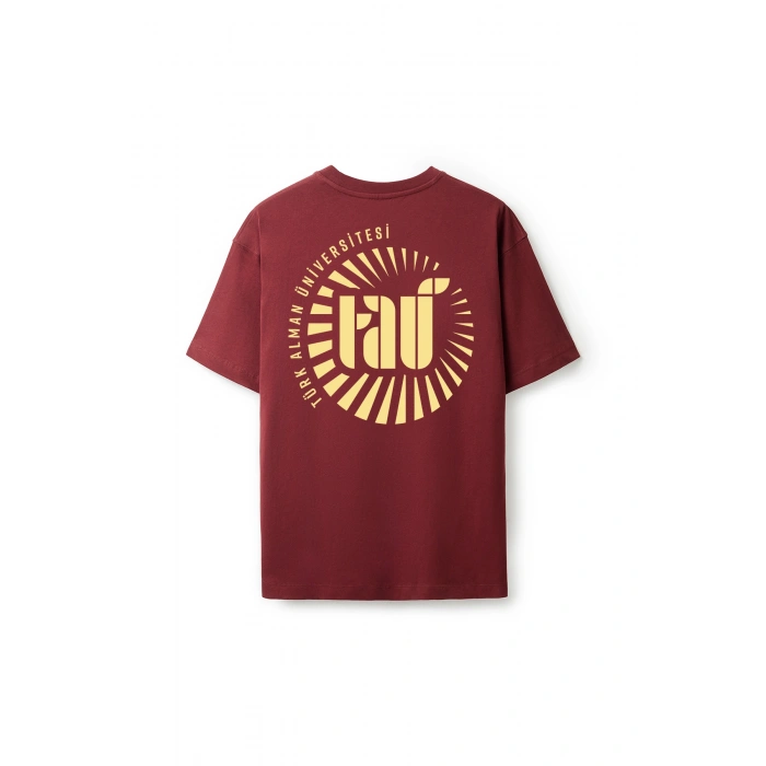 Ronna  Unisex Türk - Alman Üniversitesi Serisi Model 5 Baskılı Oversize Bisiklet Yaka Tshirt  - TDB010105