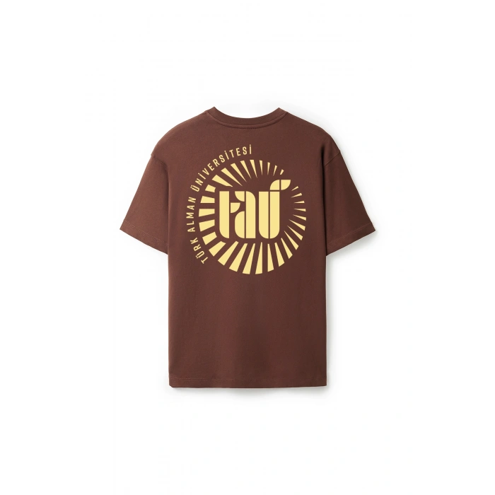 Ronna  Unisex Türk - Alman Üniversitesi Serisi Model 5 Baskılı Oversize Bisiklet Yaka Tshirt  - TDB010105