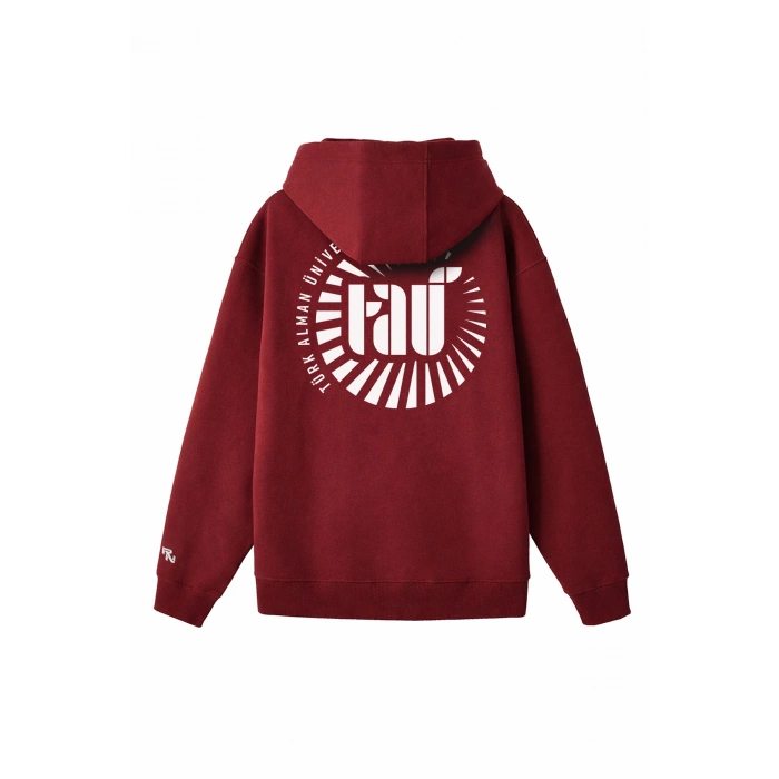 Ronna  Unisex Türk - Alman Üniversitesi Serisi Model 5 Baskılı Oversize Kapüşonlu Hoodie - TDB030105