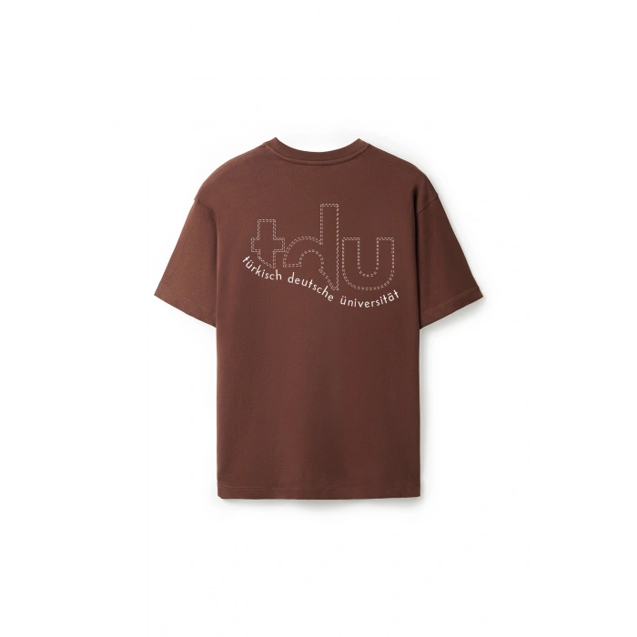 Ronna  Unisex Türk - Alman Üniversitesi Serisi Model 6 Baskılı Oversize Bisiklet Yaka Tshirt  - TDB010106
