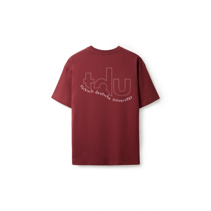 Ronna  Unisex Türk - Alman Üniversitesi Serisi Model 6 Baskılı Oversize Bisiklet Yaka Tshirt  - TDB010106