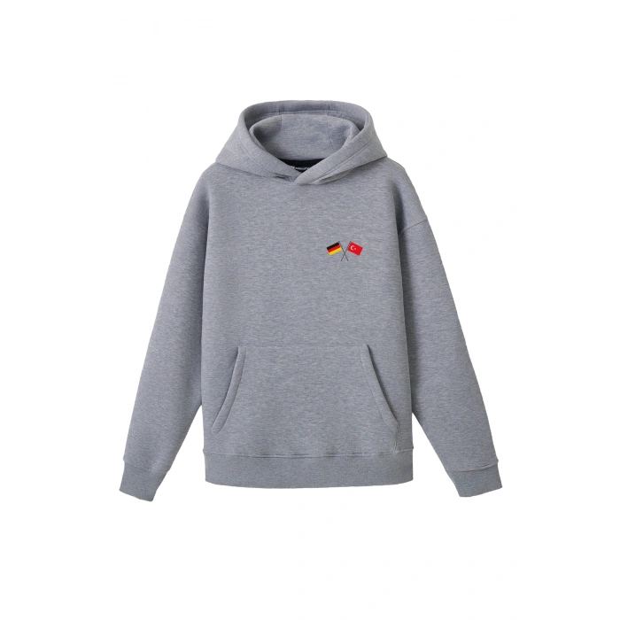 Ronna  Unisex Türk - Alman Üniversitesi Serisi Model 6 Baskılı Oversize Kapüşonlu Hoodie - TDB030106