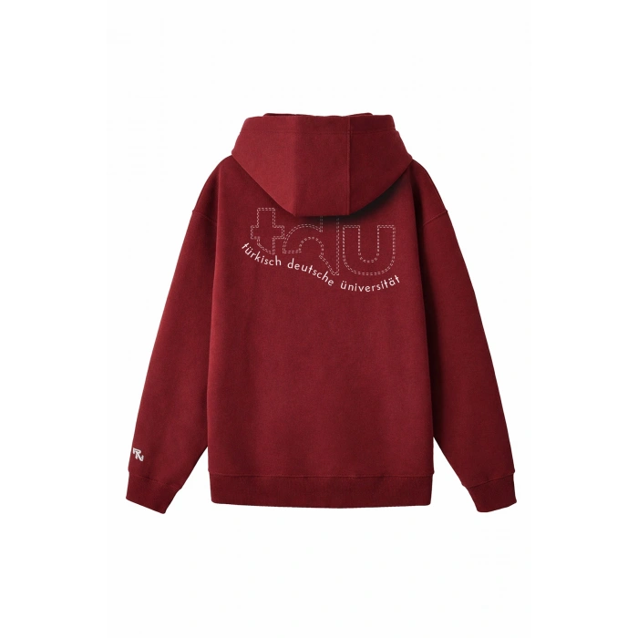 Ronna  Unisex Türk - Alman Üniversitesi Serisi Model 6 Baskılı Oversize Kapüşonlu Hoodie - TDB030106