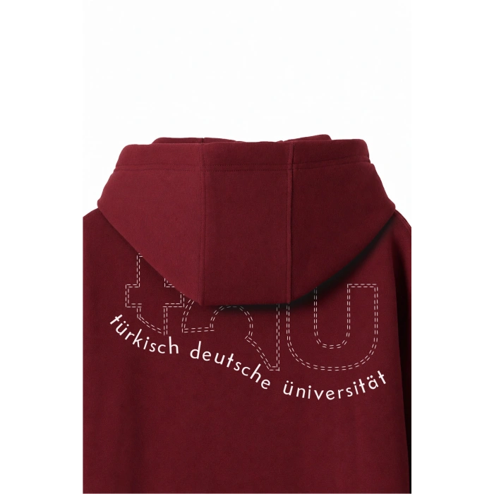 Ronna  Unisex Türk - Alman Üniversitesi Serisi Model 6 Baskılı Oversize Kapüşonlu Hoodie - TDB030106