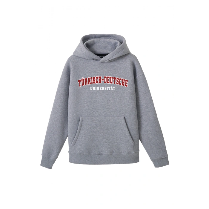 Ronna  Unisex Türk - Alman Üniversitesi Serisi Model 7 Baskılı Oversize Kapüşonlu Hoodie - TDB030107