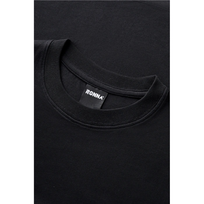 Ronna  Unisex Türk - Alman Üniversitesi Serisi Model 8 Baskılı Oversize Bisiklet Yaka Tshirt  - TDB010108