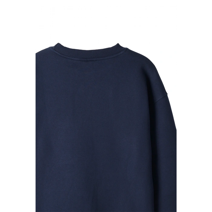 Ronna  Unisex Türk - Alman Üniversitesi Serisi Model 9 Baskılı Oversize Bisiklet Yaka Sweatshirt - TDB040109