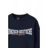 Ronna  Kadın Türk - Alman Üniversitesi Serisi Model 11 Baskılı Oversize Bisiklet Yaka Crop Sweatshirt  - TDB050111