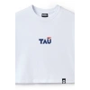 Ronna  Kadın Türk - Alman Üniversitesi Serisi Model 12 Baskılı Oversize Bisiklet Yaka Crop Tshirt - TDB020112