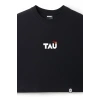 Ronna  Kadın Türk - Alman Üniversitesi Serisi Model 12 Baskılı Oversize Bisiklet Yaka Crop Tshirt - TDB020112