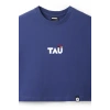Ronna  Kadın Türk - Alman Üniversitesi Serisi Model 12 Baskılı Oversize Bisiklet Yaka Crop Tshirt - TDB020112