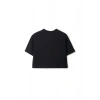 Ronna  Kadın Türk - Alman Üniversitesi Serisi Model 12 Baskılı Oversize Bisiklet Yaka Crop Tshirt - TDB020112
