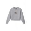 Ronna  Kadın Türk - Alman Üniversitesi Serisi Model 13 Baskılı Oversize Bisiklet Yaka Crop Sweatshirt  - TDB050113